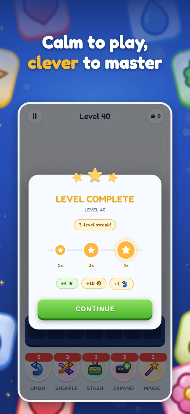 Calm to play, clever to master